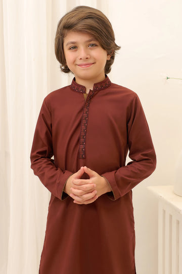 Maroon Boys Kurta Shalwar
