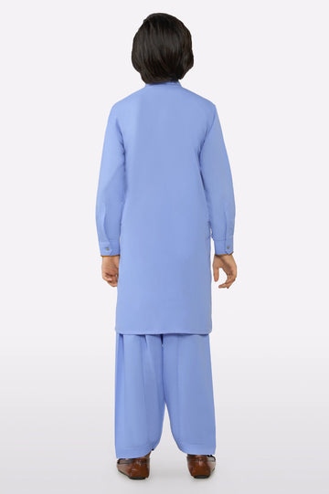 Sky Blue Boys Kameez Shalwar