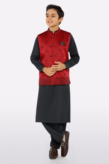 Boys Kameez Shalwar with waistcoat