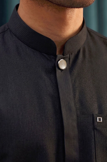 Black Wash & Wear Shalwar Kameez