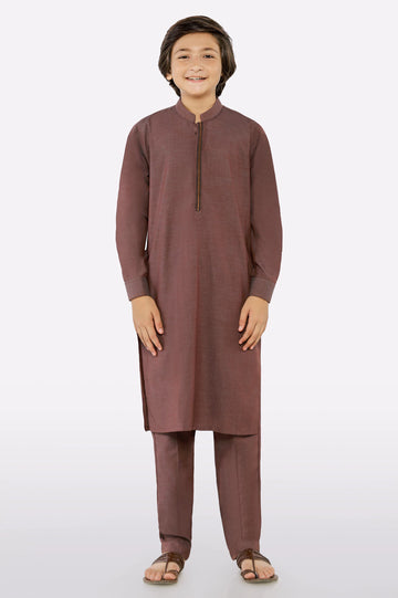 Dark Purple Boys Kurta Pajama