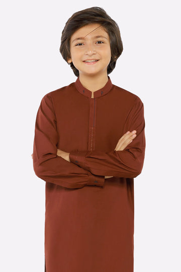 Rust Boys Kurta Pajama