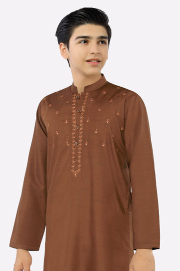 Light Brown Teens Kurta Pajama