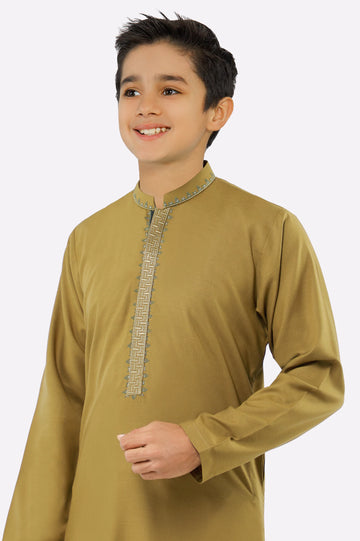 Olive Teens Kurta Pajama