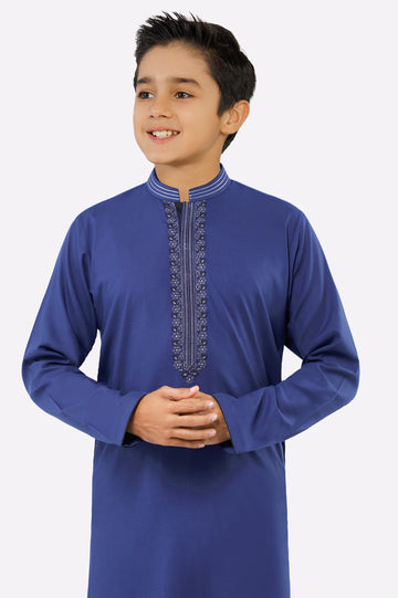 Blue Teens Kurta Pajama