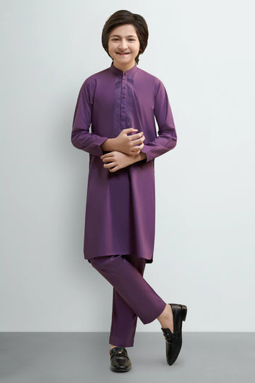Purple Teens Kurta Pajama