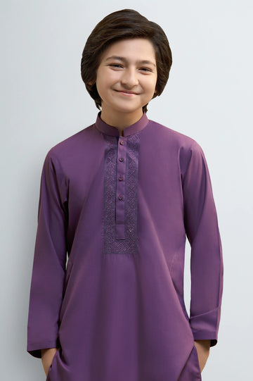 Purple Teens Kurta Pajama