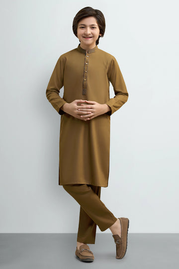 Light Brown Teens Kurta Pajama