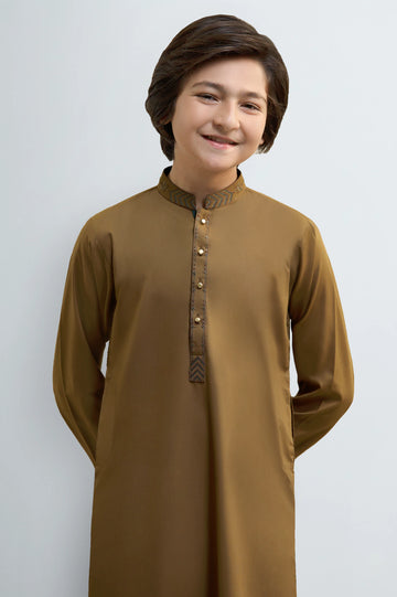 Light Brown Teens Kurta Pajama