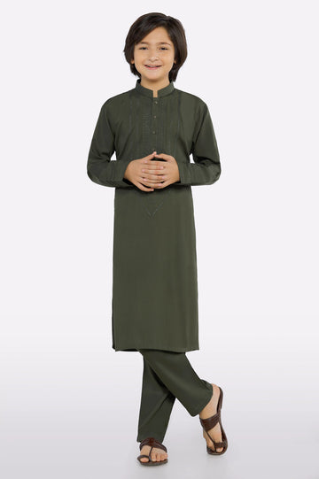 Green Boys Kurta Pajama