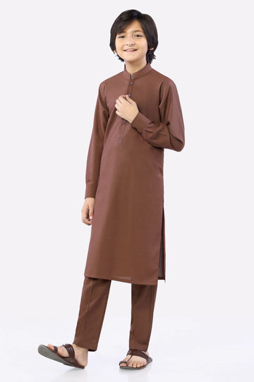 Rust Boys Kurta Pajama