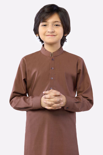 Rust Boys Kurta Pajama