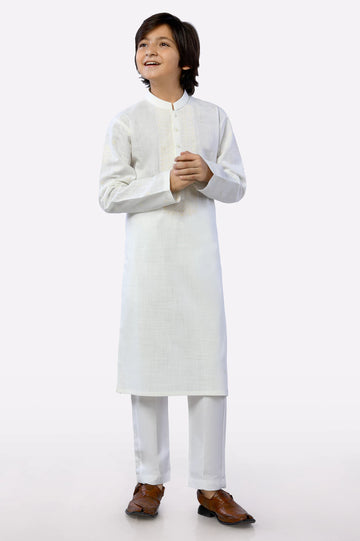 Cream Boys Kurta Pajama
