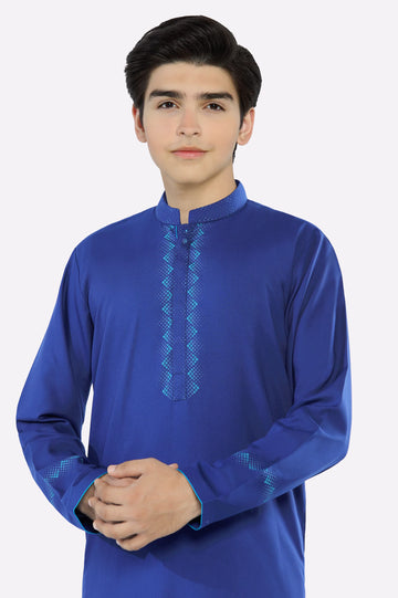 Royal Blue Teens Kurta Pajama