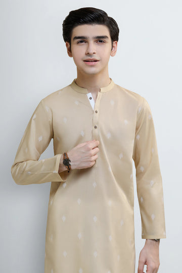 Light Brown Teens Kurta Pajama
