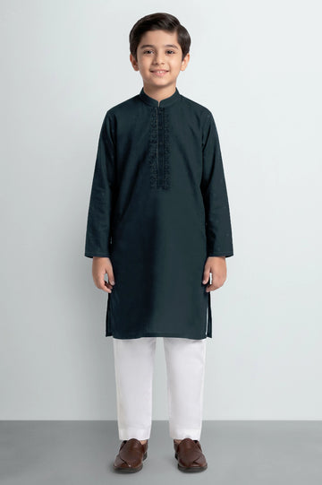 Dark Blue Teens Kurta Pajama