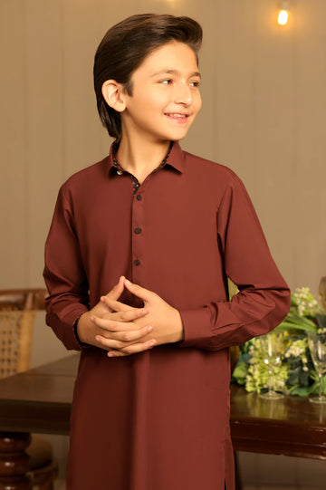 Maroon Teens Kameez Shalwar