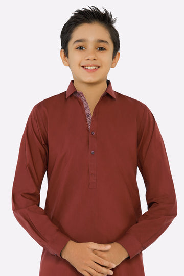 Maroon Teens Kameez Shalwar