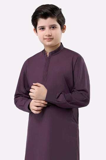 Burgundy Teens Kameez Shalwar