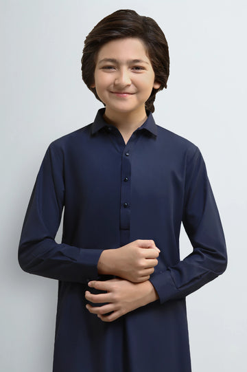 Navy Blue Teens Kameez Shalwar