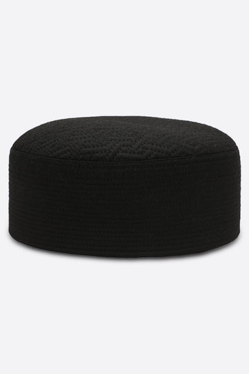 Black Kufi Cap For Men