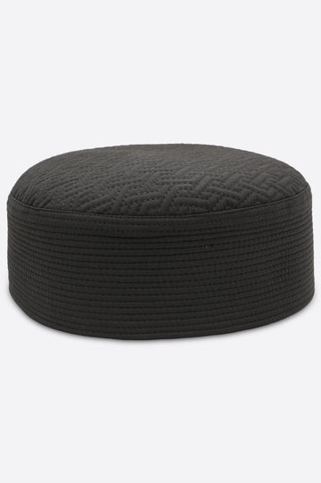 Dark Grey Kufi Cap For Men