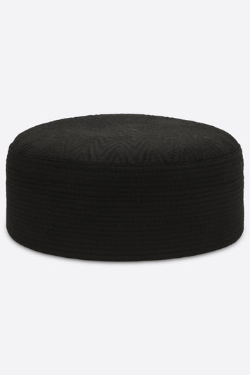 Black Kufi Cap For Men