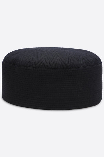 Dark Blue Kufi Cap For Men