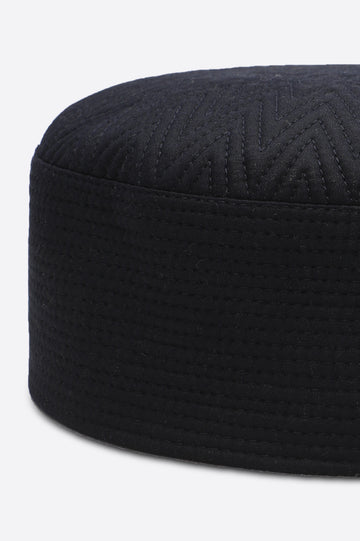 Dark Blue Kufi Cap For Men