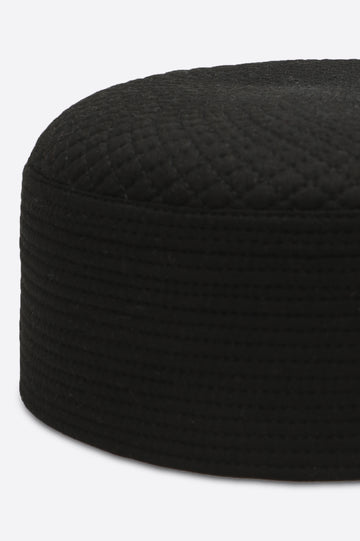 Black Kufi Cap For Men