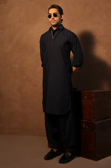 Grey Wash & Wear Shalwar Kameez
