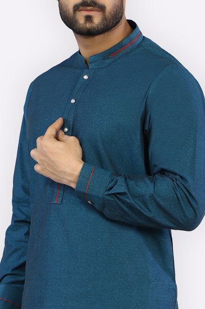 Blue Cotton Shalwar Kameez From Diners