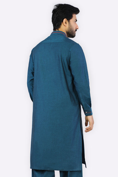 Blue Cotton Shalwar Kameez From Diners