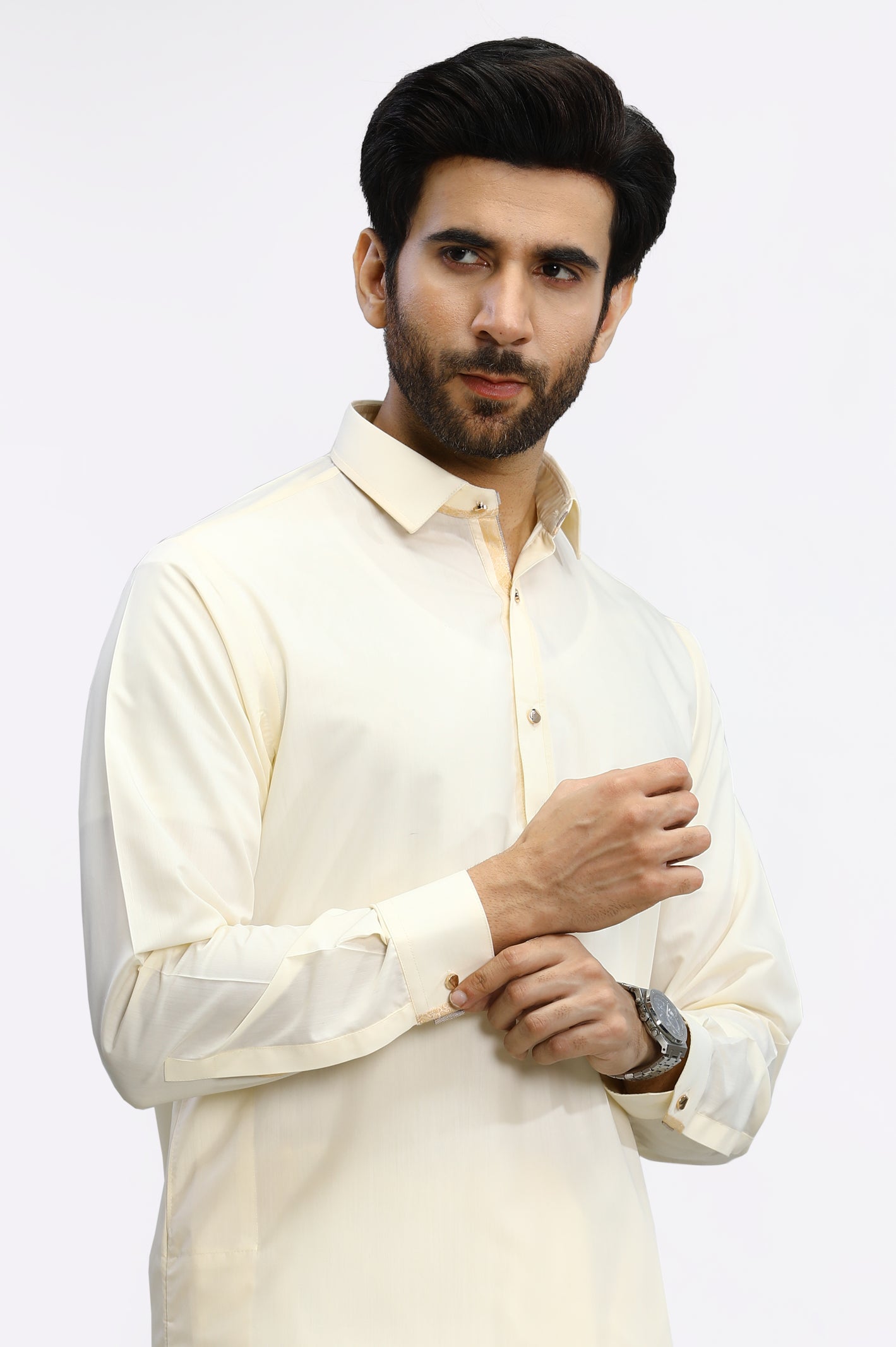 Cream Blended Shalwar Kameez From Diners