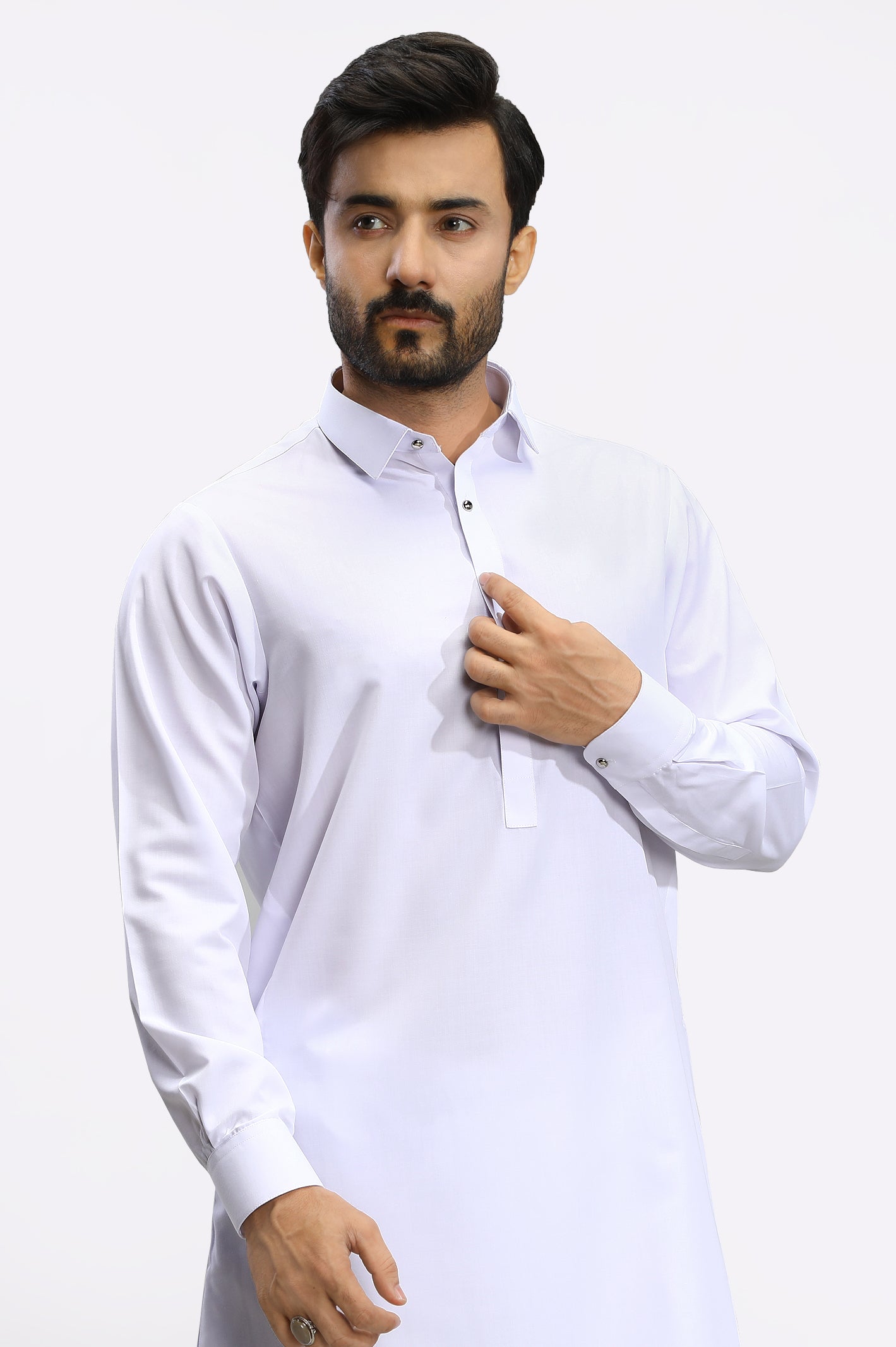 White Wash & Wear Shalwar Kameez From Diners