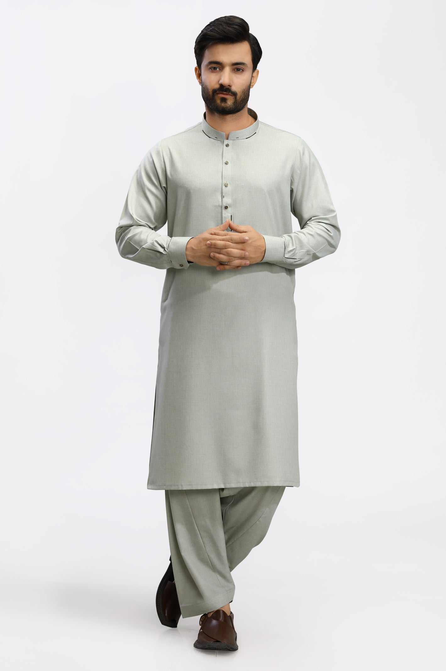 Light Green Wash & Wear Shalwar Kameez From Diners