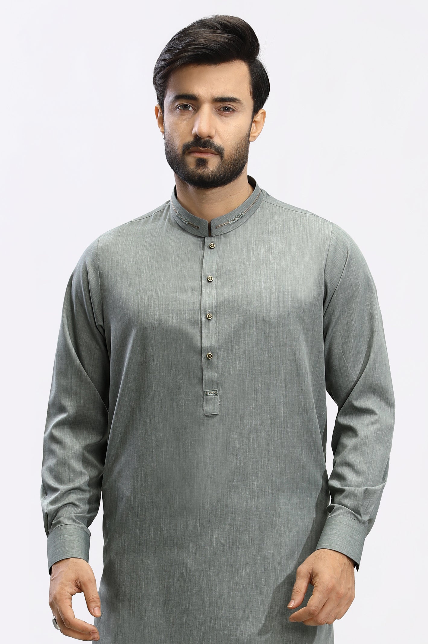 Green Wash & Wear Shalwar Kameez From Diners