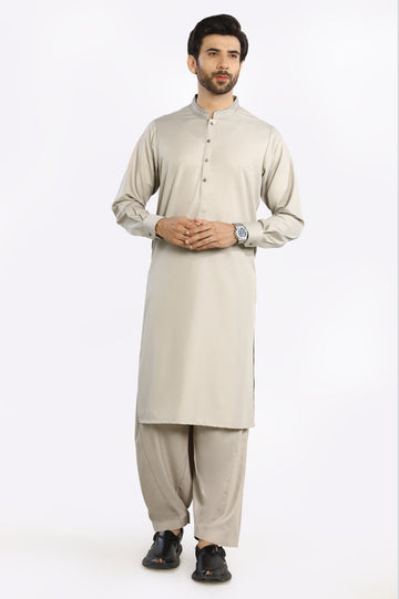 Beige Rayon Blend Shalwar Kameez From Diners