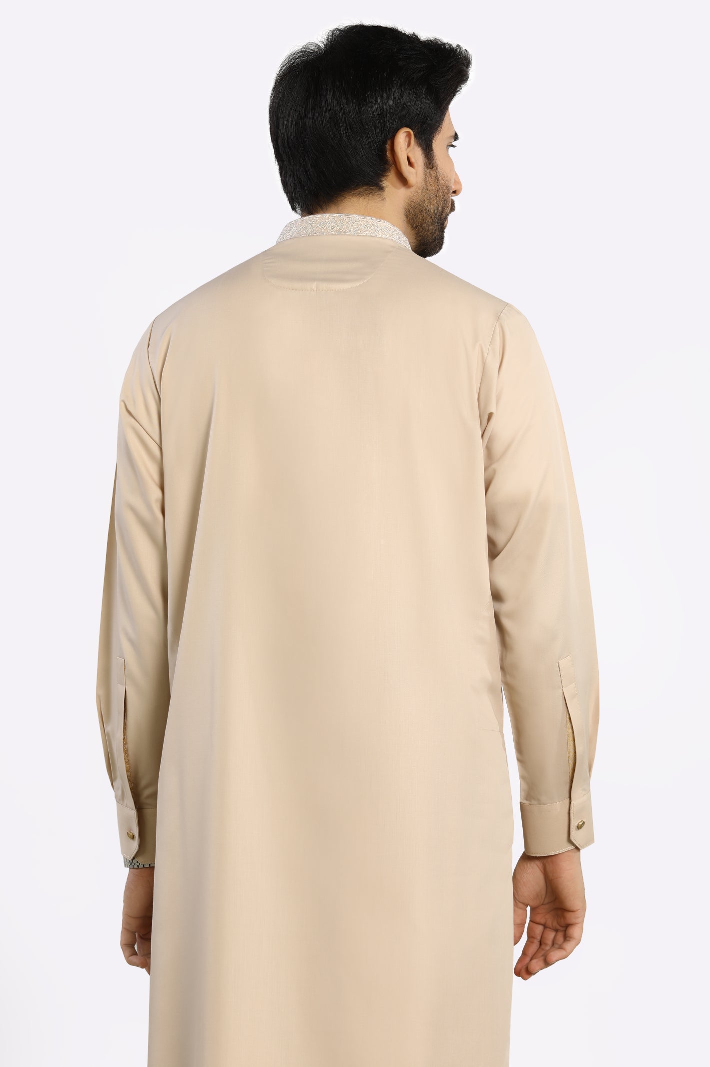 Mens Shalwar Kameez Fawn Rayon Blend 