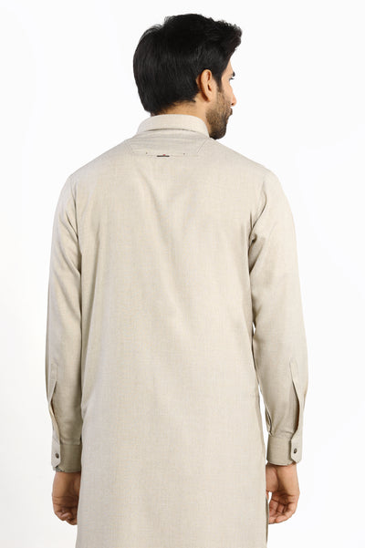 Beige Rayon Blend Shalwar Kameez From Diners