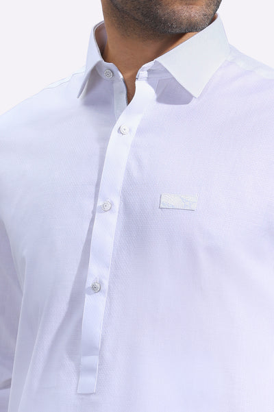 Buy White Cotton Shalwar Kameez