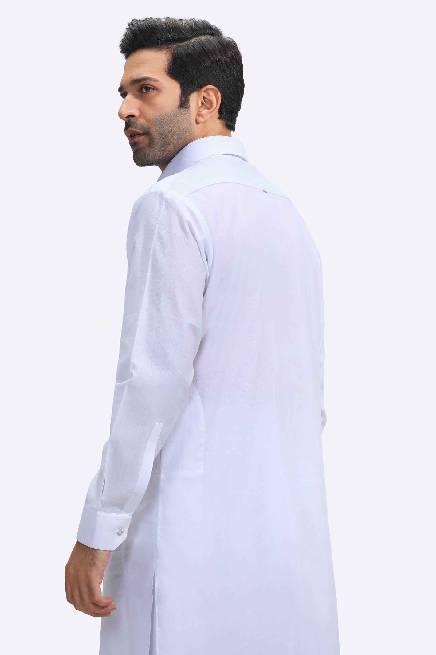 White Cotton Shalwar Kameez – Diners Pakistan