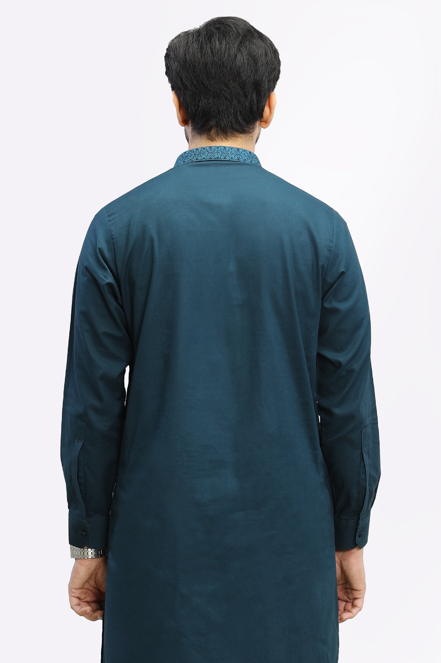 Teal Blended Shalwar Kameez From Diners