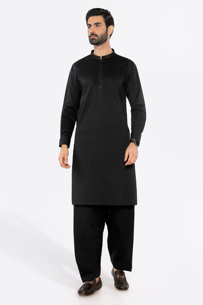 Black Cotton Shalwar Kameez From Diners