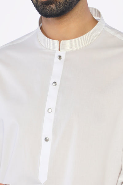 Off White Shalwar Kameez for Mens 