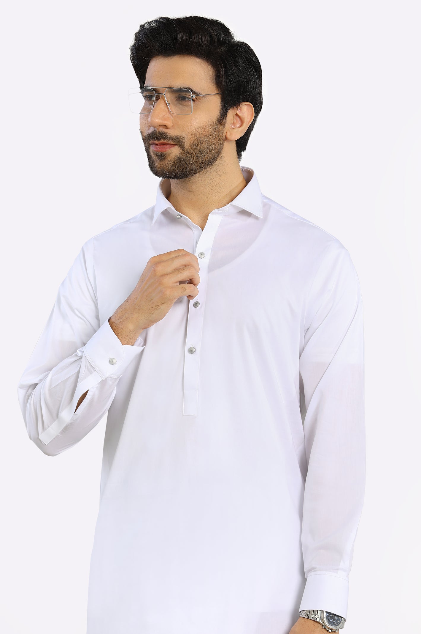 White Cotton Shalwar Kameez From Diners