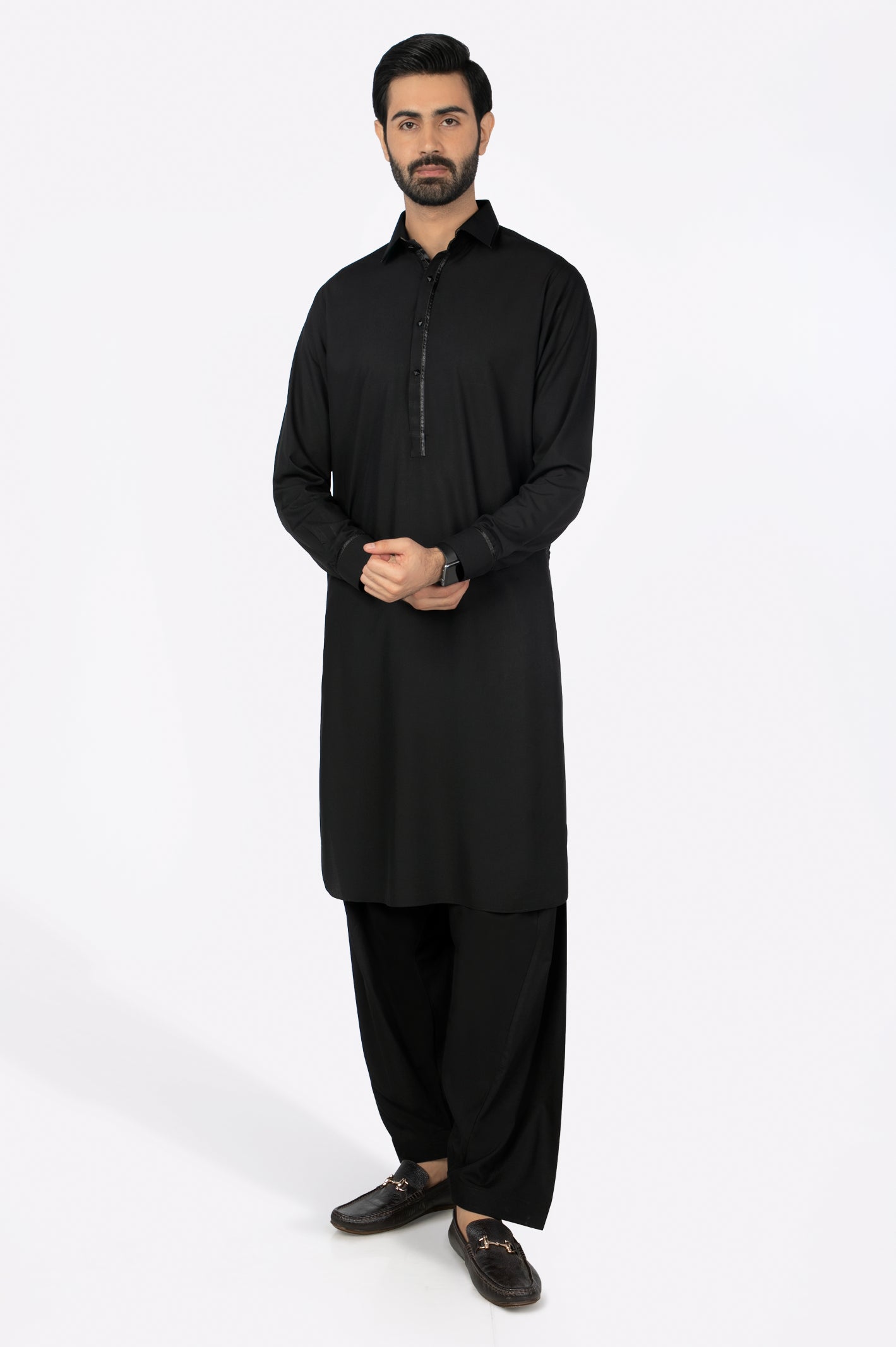 Shalwar Kameez Black Wash