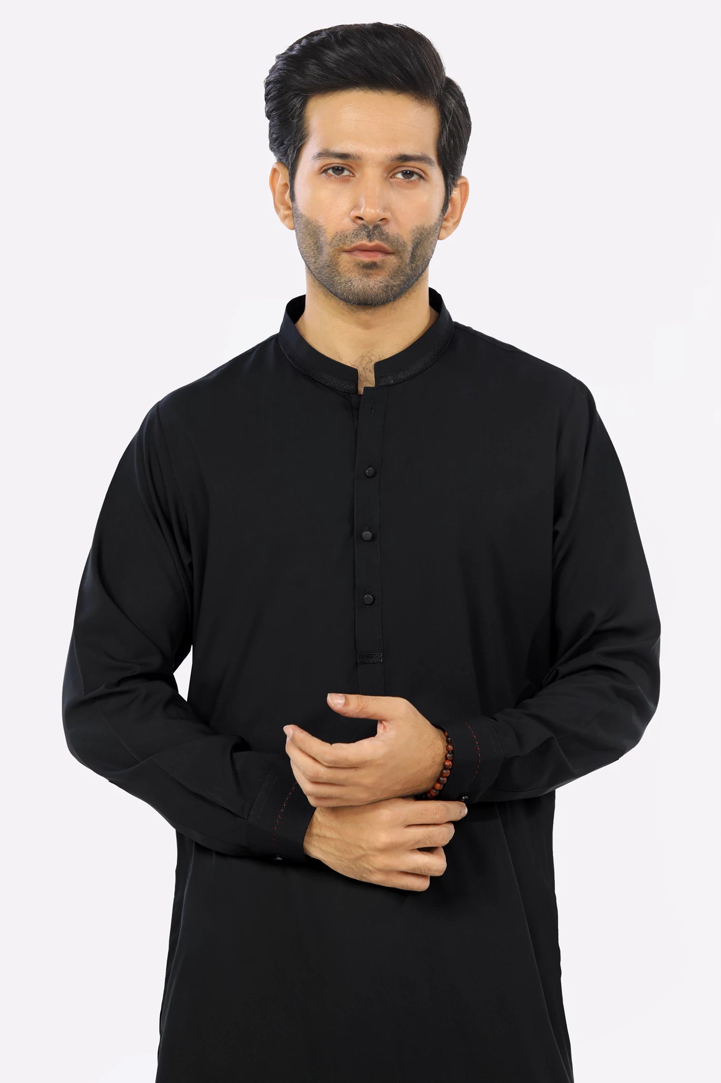 Black Wash & Wear Shalwar Kameez From Diners