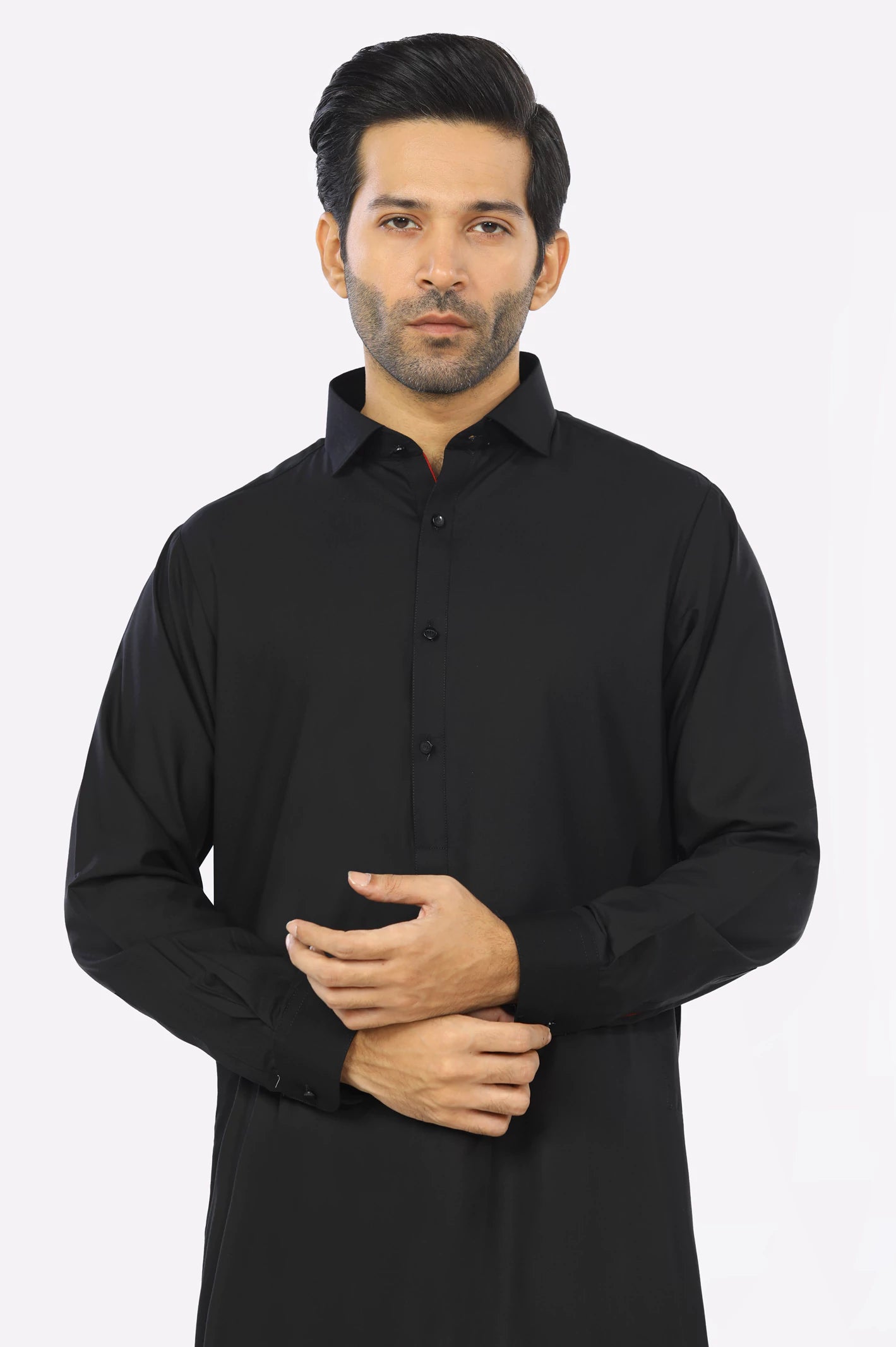 Black Wash & Wear Shalwar Kameez From Diners