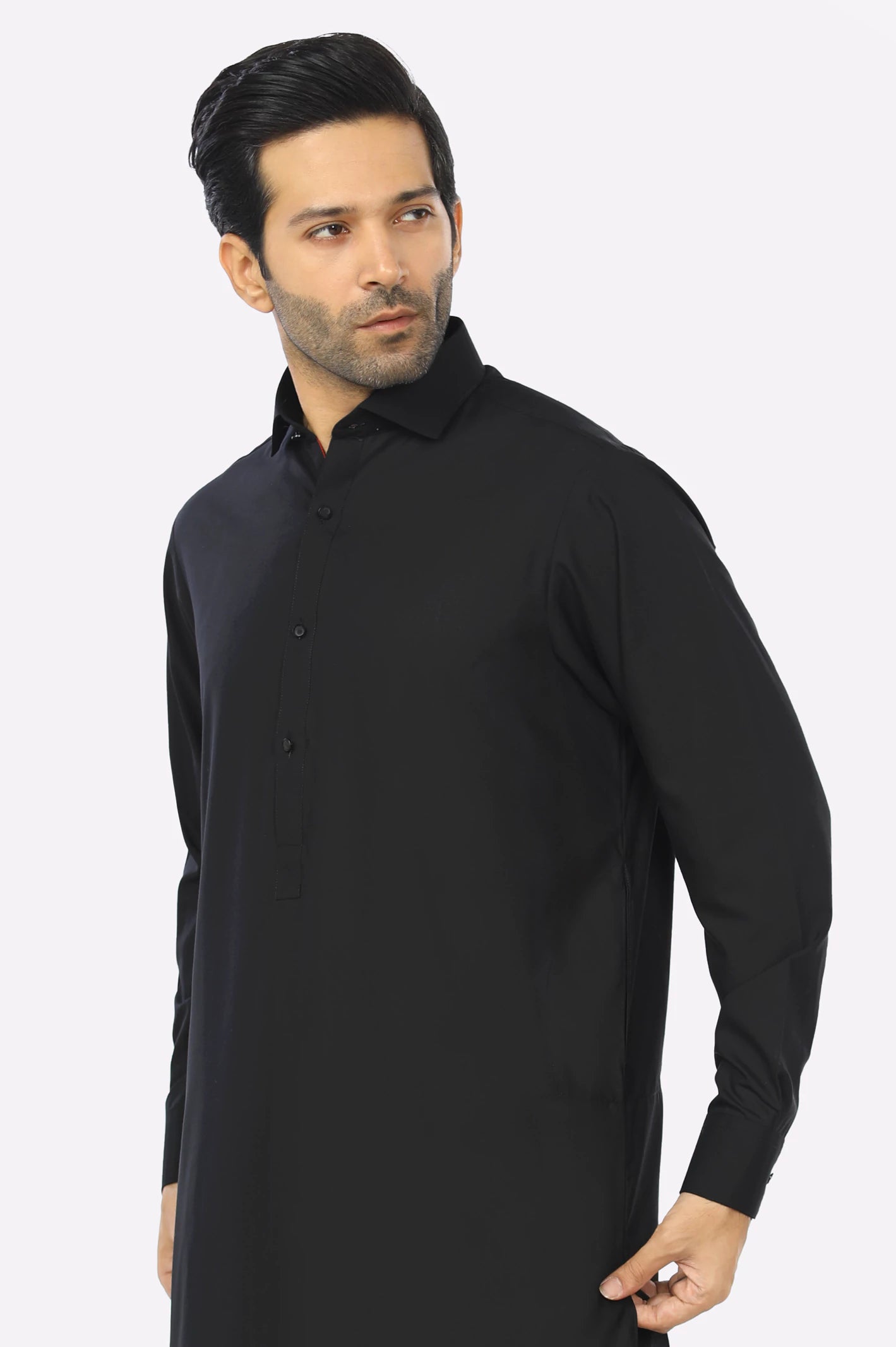 Black Wash & Wear Shalwar Kameez From Diners